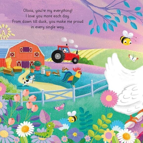 Olivia I Love You, a Bushel and a Peck!: A Sweet Personalized Book for Kids - Picture 2 of 3